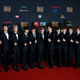Members of South Korea K-pop group Exo pose on the red carpet during the Mnet Asian Music Awards in Hong Kong November 22, 2013.